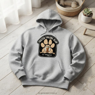 Huisdier pleeggezin mislukt humor hond papa hoodie