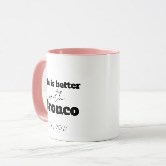 Huisdier portret gedenkteken, huisdier sympathie g mok (Voorkant links)