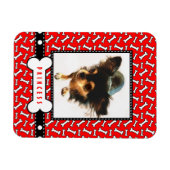 Huisdier Portret Koelkast Magneet met Uw Hond's Fo (Horizontaal)