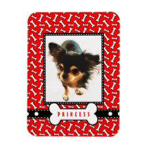 Huisdier Portret Koelkast Magneet met Uw Hond's Fo