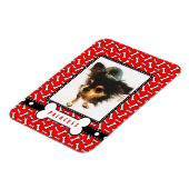 Huisdier Portret Koelkast Magneet met Uw Hond's Fo (Linkerzijde)