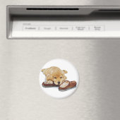 Huisdier portret schilderij schattig gouden retrei magneet (Insitu (Vaatwasser))