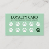 Huisdier QR Code Green Loyalty Kaart (Voorkant)