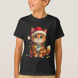 Huisdier Ragdoll Cat Lover Santa Hat Christmas L T-shirt