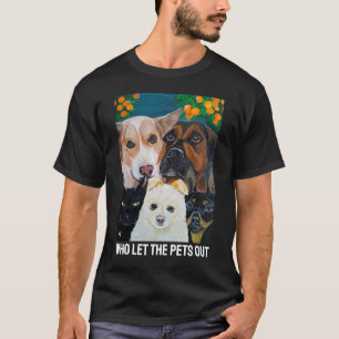 Huisdier Selfie Schilderij door Alfred Fox T-shirt