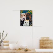 Huisdier Selfie Schilderij van Alfred Fox Poster (Keuken)