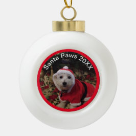 Huisdier Sieraad! Kerstman Pootjes leuk! Keramisch Keramische Bal Ornament