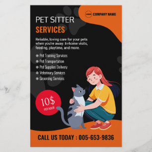 Huisdier Sitter Custom Flyer
