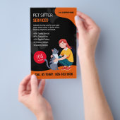 Huisdier Sitter Custom Flyer (Hand)