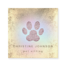 huisdier sitter FAUX folie pootafdruk logo