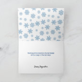 Huisdier Sitter Hond met Kerstboom en Kerstman Kaart (Binnen)