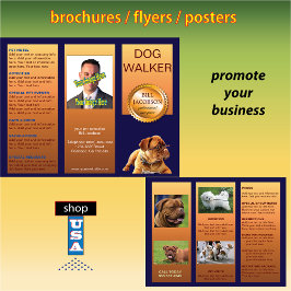 Huisdier Sitter Hond Walker 🐾 Trifold Brochure