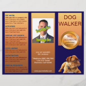 Huisdier Sitter Hond Walker 🐾 Trifold Brochure (Voorkant)