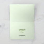 Huisdier Sitter's Holiday Groetjes Feestdagen Kaart (Binnen)