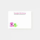 Huisdier Sitter's hond en kat met hart Post-it® Notes (Voorkant)