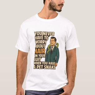 Huisdier Slang Nee op Haar Pak Grappige Grafische T-shirt