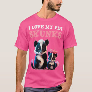 Huisdier stinkdieren Ik gedomesticeerde stinkdiere T-shirt