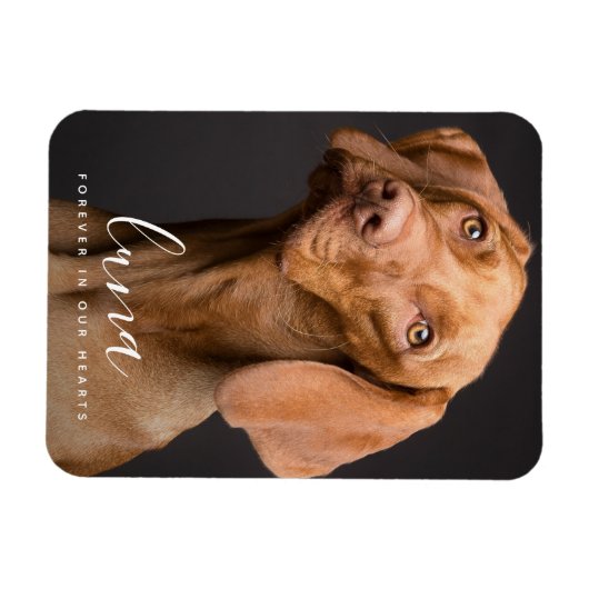 Huisdier sympathie kaart gedenkteken eerbetoon magneet (Horizontaal)