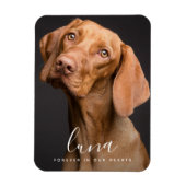 Huisdier sympathie kaart gedenkteken eerbetoon magneet (Verticaal)