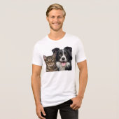 huisdier Tri-Blend shirt (Voorkant volledig)