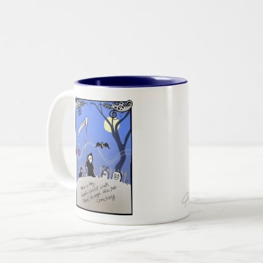 huisdier tweekleurige koffiemok (Voorkant links)