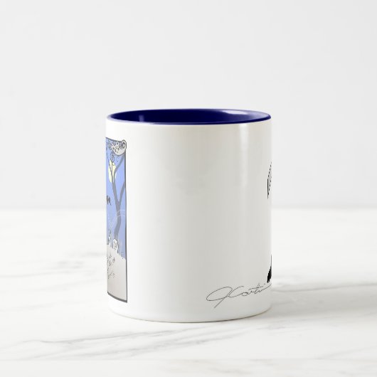 huisdier tweekleurige koffiemok (Center)