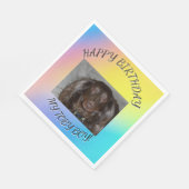 Huisdier Verjaardag Gebogen Gradiënt Foto Ontwerp Servet (Hoek)