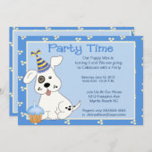 Huisdier Verjaardagsfeest Uitnodiging (Voorkant / Achterkant)