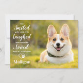 Huisdier verlies moderne foto gepersonaliseerde ho bedankkaart (Voorkant)