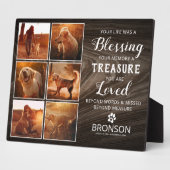 Huisdier Verlies Rustieke Herdenking Foto Collage  Fotoplaat (Zijkant)