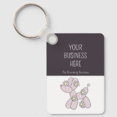 Huisdier verzorgen ballon hond merch bedrijf sleutelhanger (Voorkant)