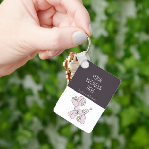 Huisdier verzorgen ballon hond merch bedrijf sleutelhanger