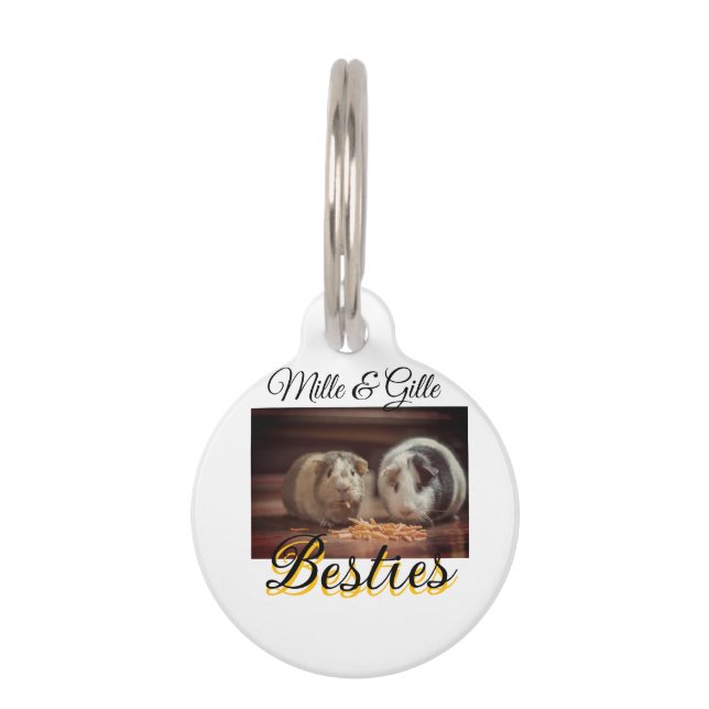 Huisdier vrienden beste vrienden voeg naam huisdie huisdierpenning (Voorkant)