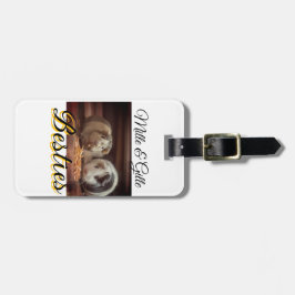 Huisdier vrienden besties voeg naam toe huisdier f bagagelabel