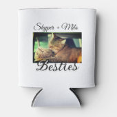 Huisdier vrienden besties voeg naam toe huisdier f blikjeskoeler (Voorkant)