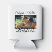 Huisdier vrienden besties voeg naam toe huisdier f blikjeskoeler (Achterkant)