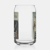 Huisdier vrienden besties voeg naam toe huisdier f blikvorm glas (Links)