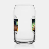 Huisdier vrienden besties voeg naam toe huisdier f blikvorm glas (Links)