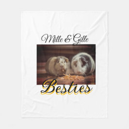 Huisdier vrienden besties voeg naam toe huisdier f fleece deken