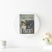 Huisdier vrienden besties voeg naam toe huisdier f grote klok (Huis)