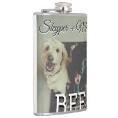 Huisdier vrienden besties voeg naam toe huisdier f heupfles (Rechts)