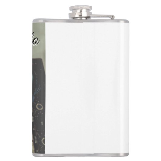 Huisdier vrienden besties voeg naam toe huisdier f heupfles (Achterkant)