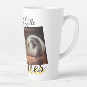 Huisdier vrienden besties voeg naam toe huisdier f latte mok