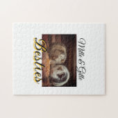 Huisdier vrienden besties voeg naam toe huisdier f legpuzzel (Horizontaal)