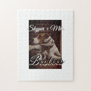 Huisdier vrienden besties voeg naam toe huisdier f legpuzzel
