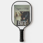 Huisdier vrienden besties voeg naam toe huisdier f pickleball paddle (Voorkant)
