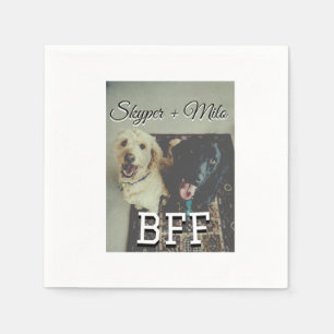 Huisdier vrienden besties voeg naam toe huisdier f servet