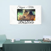 Huisdier vrienden besties voeg naam toe huisdier f spandoek (Beurs)