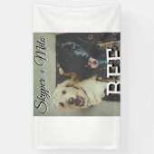 Huisdier vrienden besties voeg naam toe huisdier f spandoek (Verticaal)