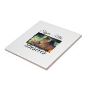 Huisdier vrienden besties voeg naam toe huisdier f tegeltje (Zijkant)